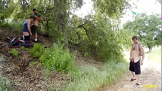 Donte Thick Joins 2 Hunks In Public Parkland - NextDoorStudios